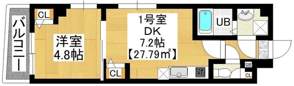 テリアズ港町の物件間取画像